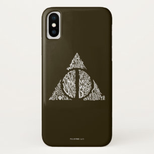 Harry Potter Spell   DEATHLY HALLOWS Typography Gr Case-Mate iPhone Case