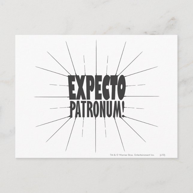 Harry Potter Spell | EXPECTO PATRONUM™! Postcard (Front)