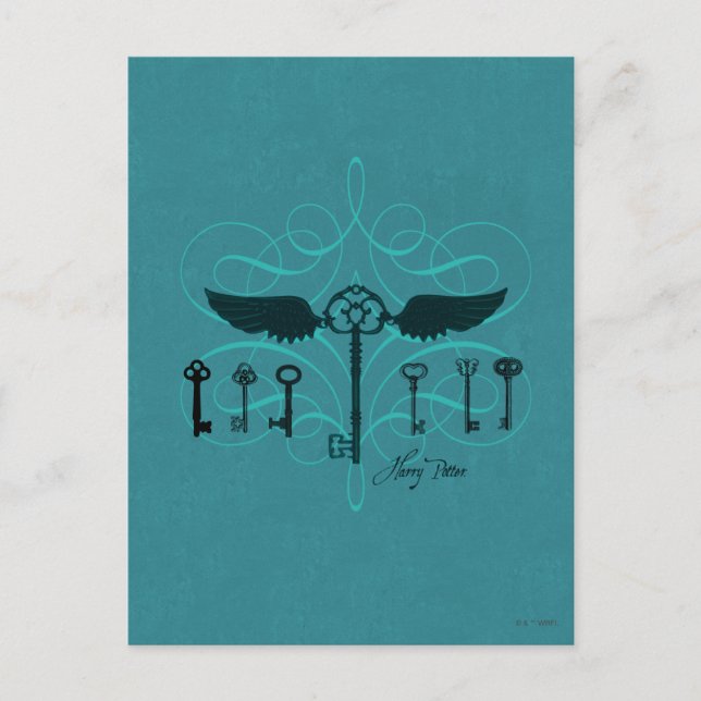 Harry Potter Spell | Flying Keys Postcard (Front)