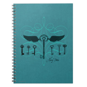 Harry Potter Spell   Flying Keys Spiral Notebook
