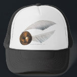 Harry Potter Spell | Golden Snitch Trucker Hat<br><div class="desc">This Golden Snitch was used in the first exciting match between Gryffindor and Slytherin where it was caught by Harry Potter... in his mouth! The Golden Snitches were enchanted flying balls caught by the seeker, a specialist position in a game of Quidditch. Fast and mighty, these mischievous little balls were...</div>