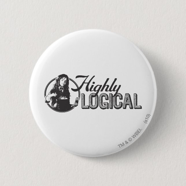 Harry Potter Spell | Highly Logical 6 Cm Round Badge (Front)