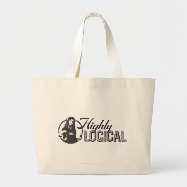 Harry Potter Spell | Highly Logical Large Tote Bag (Front)