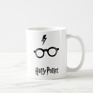 Harry Potter Spell Lightning Scar and Glasses Coffee Mug