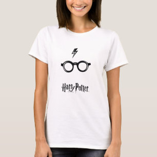 Harry Potter Spell Lightning Scar and Glasses T-Shirt