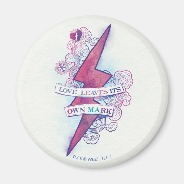 Harry Potter Spell | Love Leaves Its Own Mark Magnet (Front)