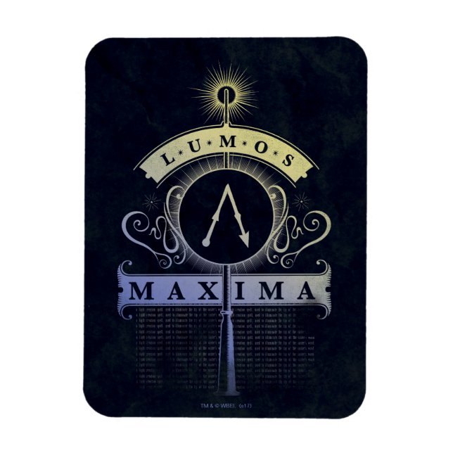 Harry Potter Spell | Lumos Maxima Graphic Magnet (Vertical)