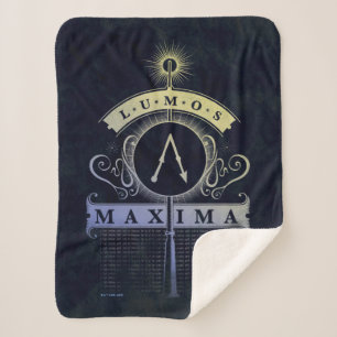 Harry Potter Spell   Lumos Maxima Graphic Sherpa Blanket