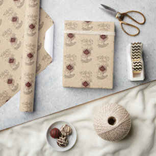 Harry Potter Spell   Marauder's Map Wrapping Paper