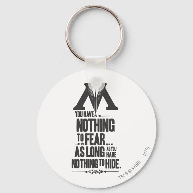 Harry Potter Spell | Ministry of Magic Propaganda Key Ring (Front)