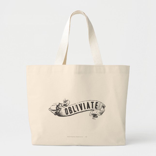 Harry Potter Spell | Obliviate Large Tote Bag (Front)