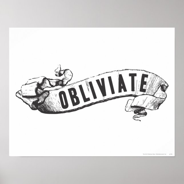 Harry Potter Spell | Obliviate Poster (Front)