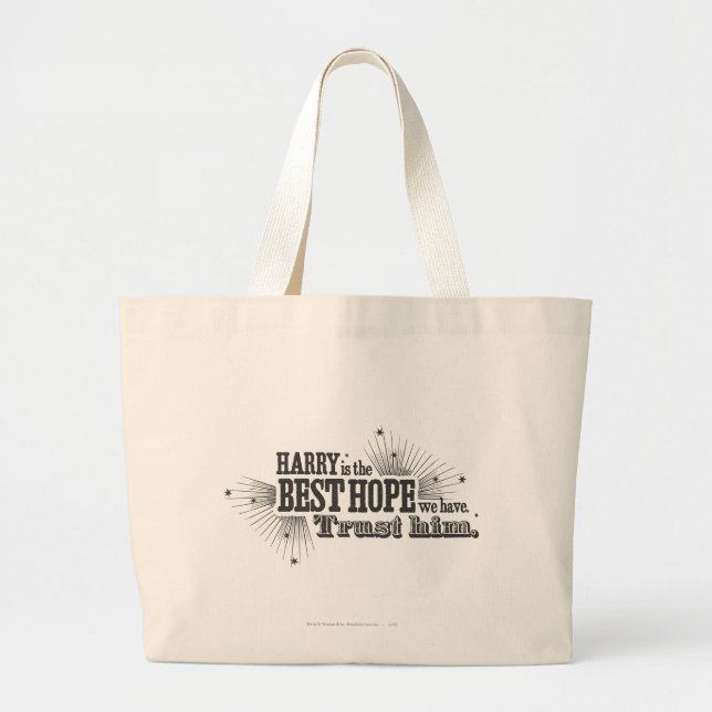 Harry Potter Spell | Our Best Hope Large Tote Bag (Front)