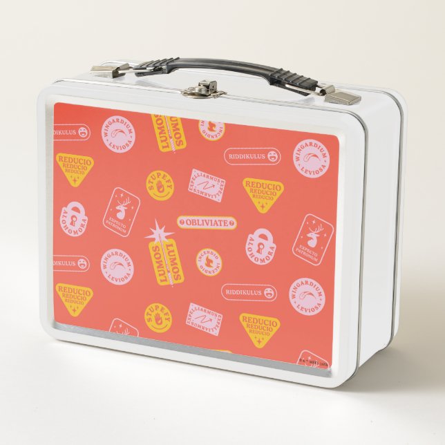 HARRY POTTER™ | Spells Pattern Metal Lunch Box (Front)
