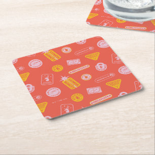 HARRY POTTER™   Spells Pattern Square Paper Coaster