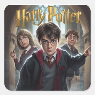 harry potter square sticker