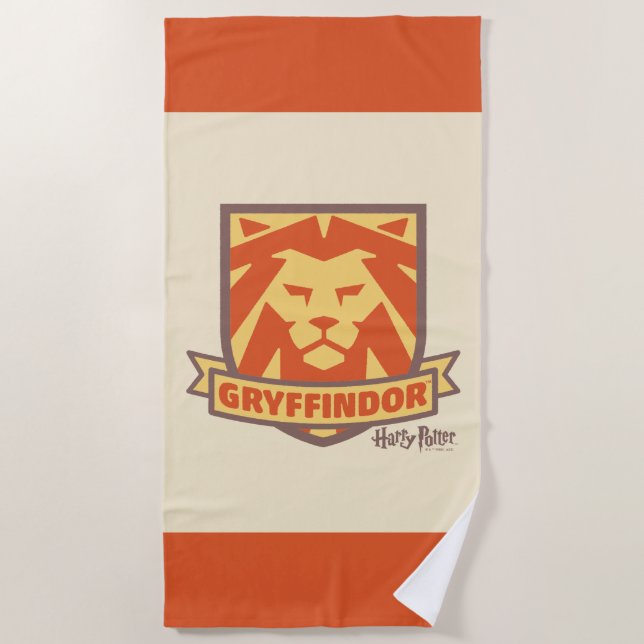 HARRY POTTER™ | Summer Magic GRYFFINDOR™ Crest Beach Towel (Front)