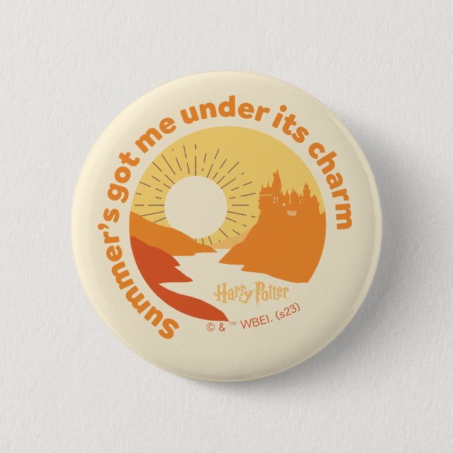 HARRY POTTER™ | Summer Magic HOGWARTS™ Castle 6 Cm Round Badge (Front)