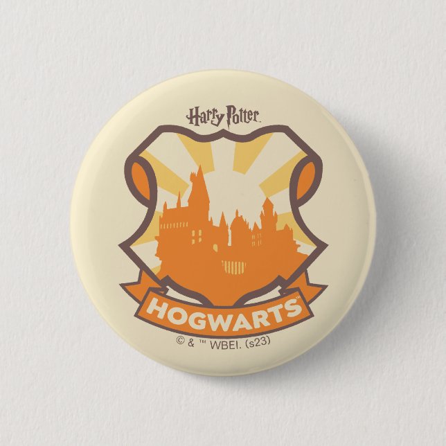 HARRY POTTER™ | Summer Magic HOGWARTS™ Crest 6 Cm Round Badge (Front)