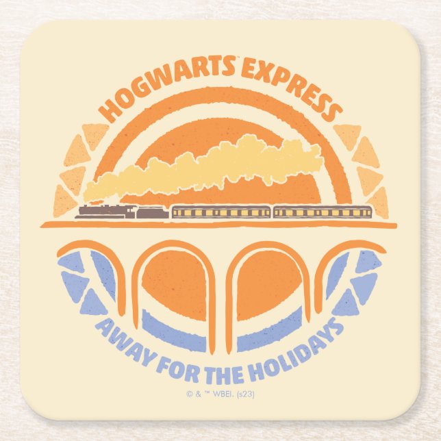 HARRY POTTER™ | Summer Magic HOGWARTS™ Express Square Paper Coaster (Front)