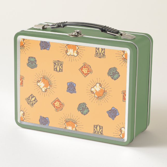 HARRY POTTER™ | Summer Magic HOGWARTS™ Pattern Metal Lunch Box (Front)