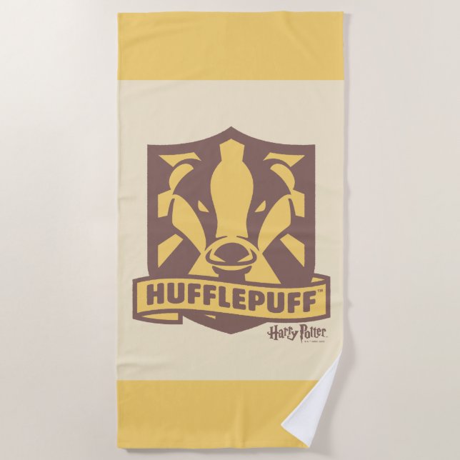 HARRY POTTER™ | Summer Magic HUFFLEPUFF™ Crest Beach Towel (Front)