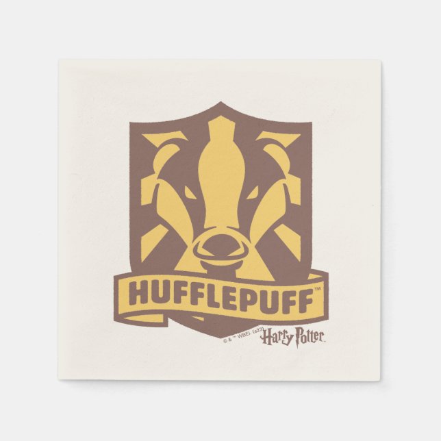 HARRY POTTER™ | Summer Magic HUFFLEPUFF™ Crest Napkin (Front)
