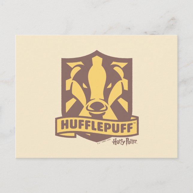 HARRY POTTER™ | Summer Magic HUFFLEPUFF™ Crest Postcard (Front)