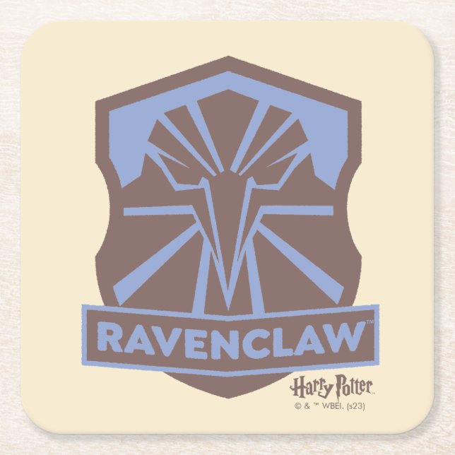 HARRY POTTER™ | Summer Magic RAVENCLAW™ Crest Square Paper Coaster (Front)
