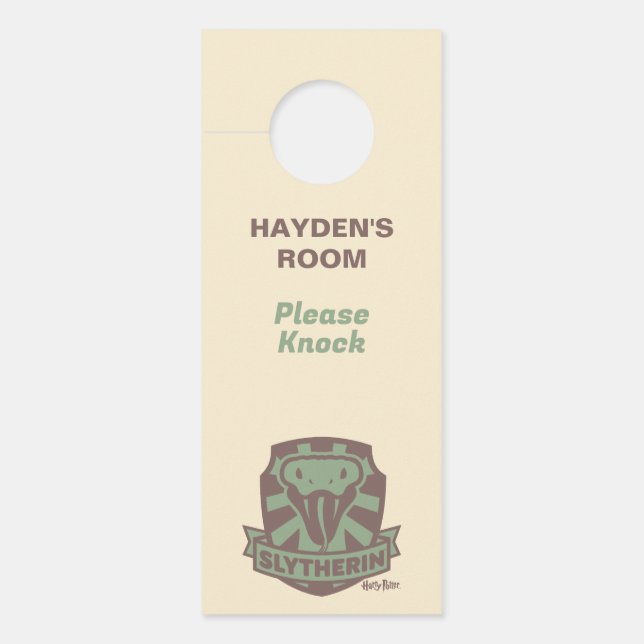 HARRY POTTER™ | Summer Magic SLYTHERIN™ Crest Door Hanger (Front)