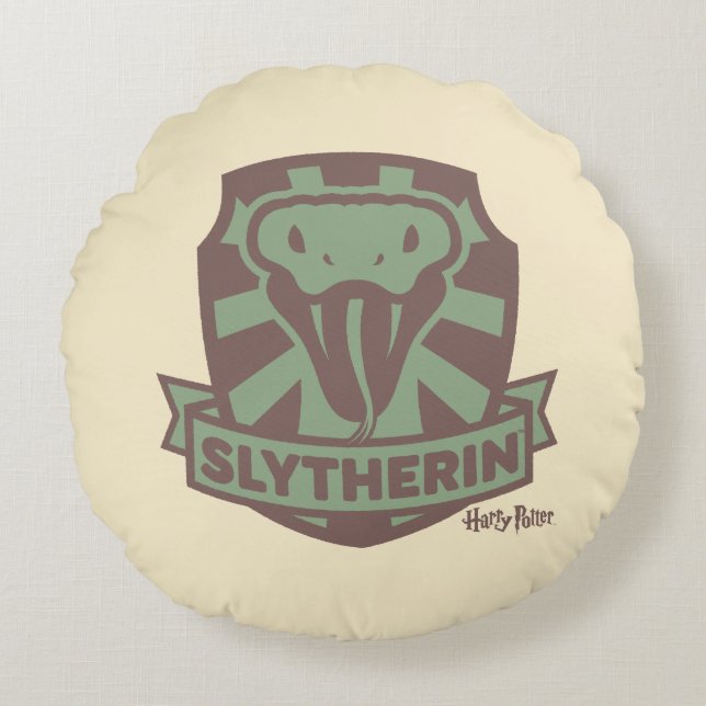 HARRY POTTER™ | Summer Magic SLYTHERIN™ Crest Round Cushion (Front)
