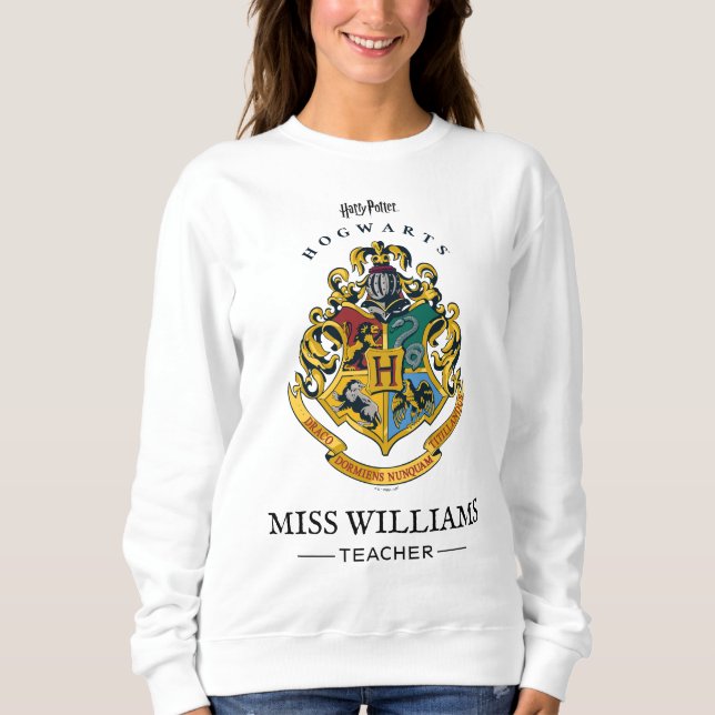 Harry Potter Teacher | Hogwarts Crest - Full Colou Sweatshirt (Front)