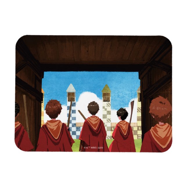 HARRY POTTER™ & the GRYFFINDOR™ QUIDDITCH™ Team Magnet (Horizontal)