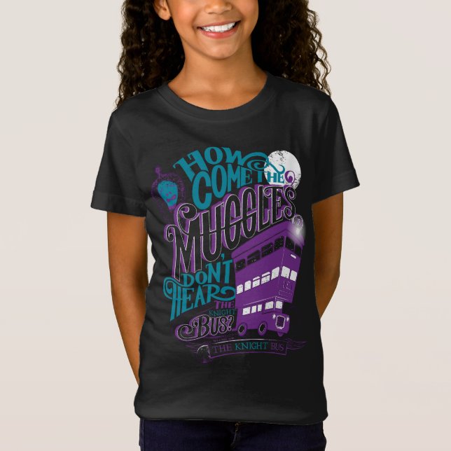 Harry Potter | The Knight Bus Typography Graphic T-Shirt (Front)