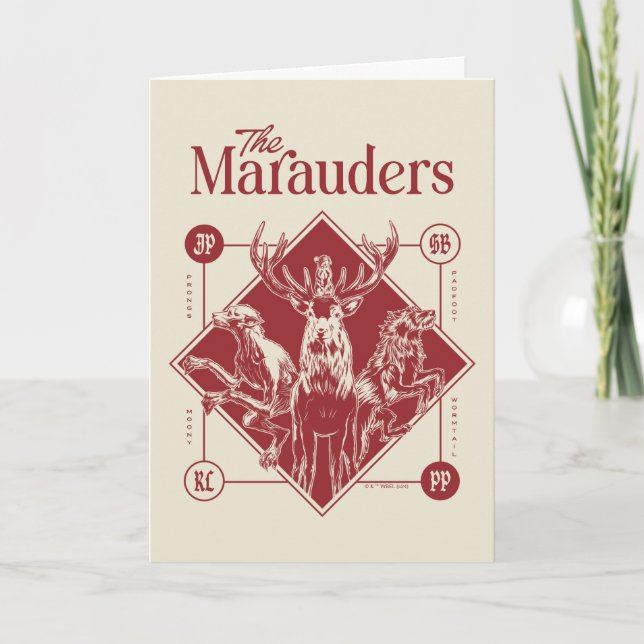 HARRY POTTER™ The Marauders Animagus Graphic Card (Front)