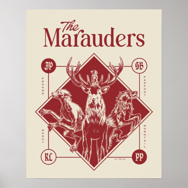 HARRY POTTER™ The Marauders Animagus Graphic Poster (Front)