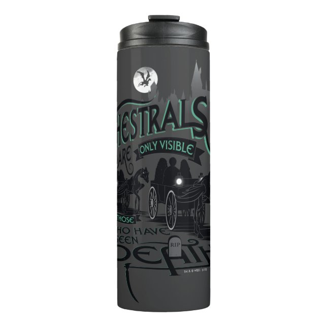 Harry Potter | Thestrals Typography Graphic Thermal Tumbler (Front)