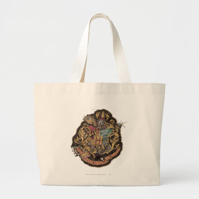 Harry Potter | Vintage Hogwarts Crest Large Tote Bag (Front)