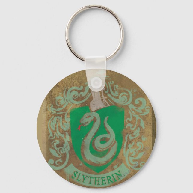Harry Potter | Vintage Slytherin Key Ring (Front)