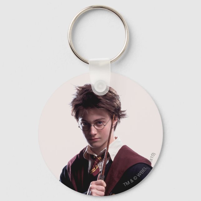 Harry Potter Wand Raised Key Ring (Front)
