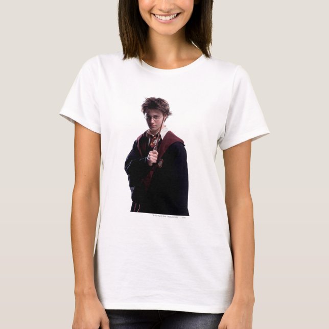 Harry Potter Wand Raised T-Shirt (Front)