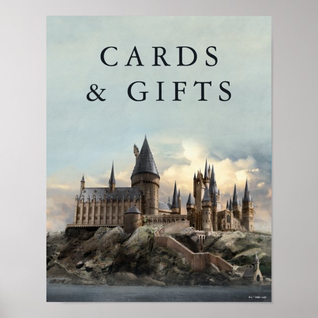 Harry Potter Wedding Cards & Gifts Sign (Front)