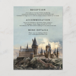 Harry Potter Wedding | Hogwarts Castle Details Enclosure Card