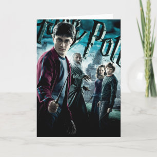 Harry Potter With Dumbledore Ron and Hermione 1 Card