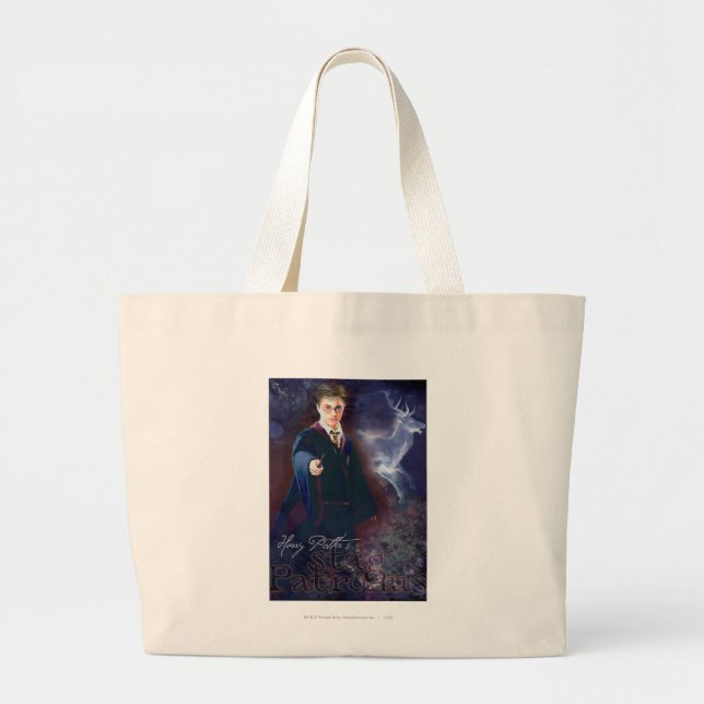 Harry Potter's Stag Patronus Large Tote Bag (Front)