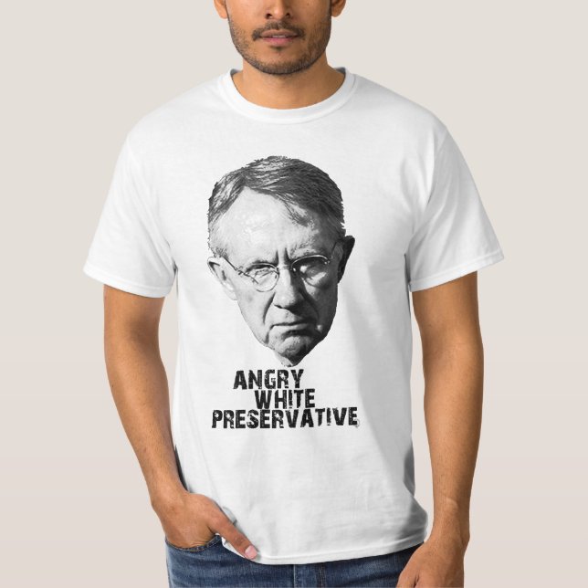 Harry Reid: Angry White Preservative T-Shirt (Front)