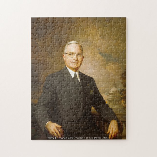 Harry S. Truman 33rd President Jigsaw Puzzle (Vertical)