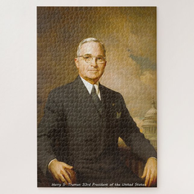 Harry S. Truman 33rd President Jigsaw Puzzle (Vertical)
