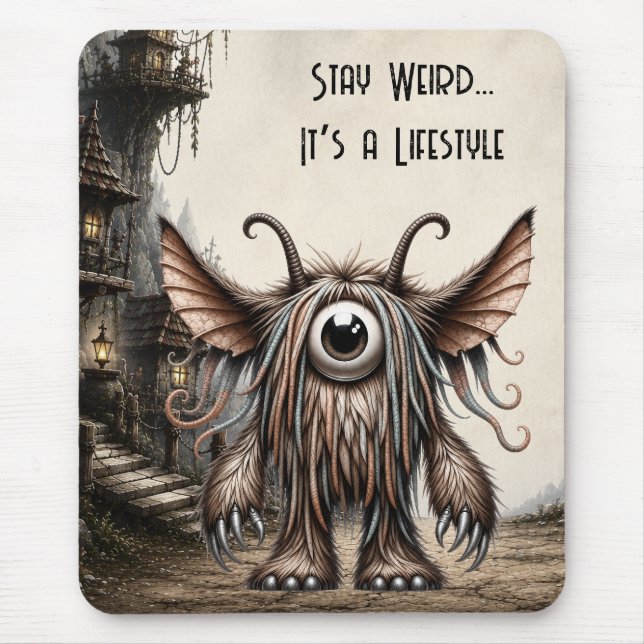 Harry – The Big-Eyed Beastie Mouse Pad (Front)