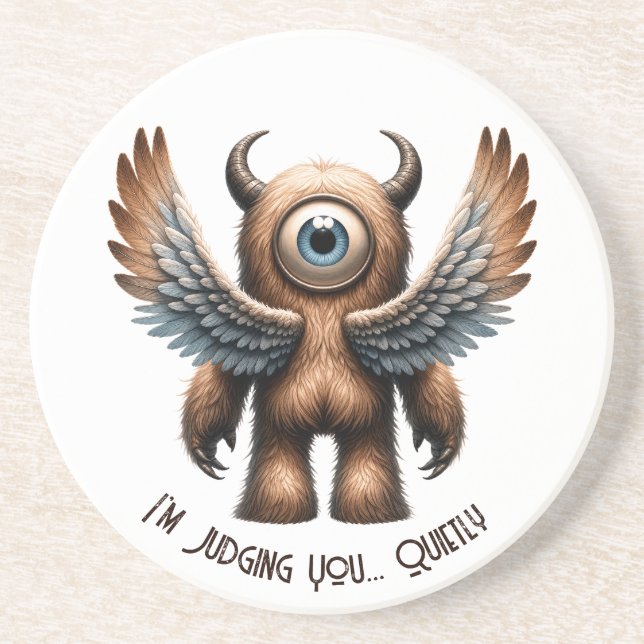 Harry – The Big-Eyed Watcher Coaster (Front)